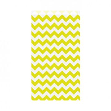 Saqueta Papel Celulose Branca Verjurada ZigZag Lima 190+80x350mm 250 un