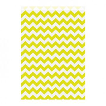 Saqueta Papel Celulose Branca Verjurada ZigZag Lima 260+90x380mm 250 un