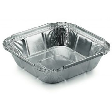 Forma de Aluminio Rectangular Bordo L 140x140x32mm 560cc - R25L 1000un