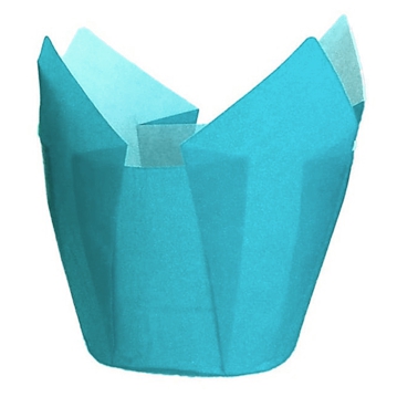 Cpsula Tulipa em Papel Azul para Muffin 50x42/72mm 2160 un