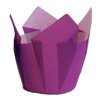 Cpsula Tulipa em Papel Violeta para Muffin 50x42/72mm 2160 un
