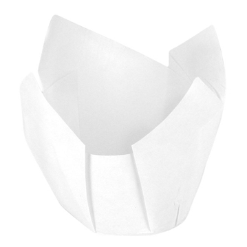 Cpsula Tulipa em Papel Branco para Muffin 50x50/80mm 3000 un