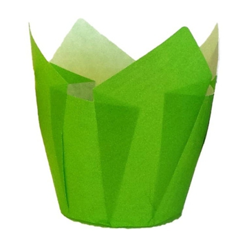 Cpsula Tulipa em Papel Verde para Muffin 50x35/60mm 5000 un