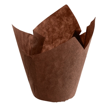 Cpsula Tulipa Twist em Papel Castanho para Muffin 150x150mm 2000 un