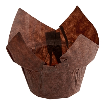 Cpsula Tulipa Step em Papel Castanho para Muffin 160x160mm 2280 un