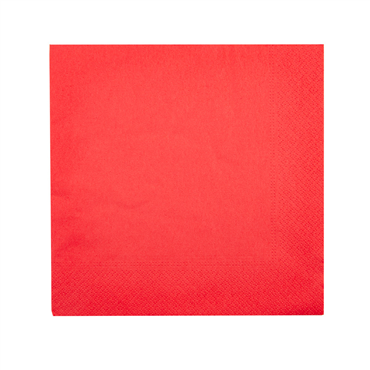 Guardanapo Tissue 390x390mm Vermelho 16x100 un