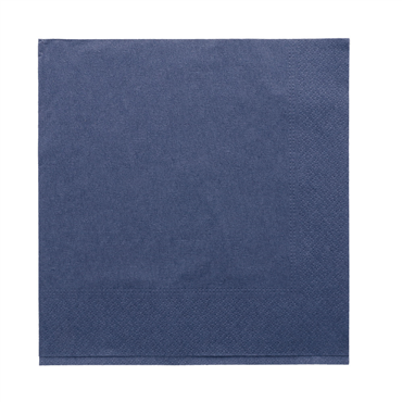Guardanapo Tissue 390x390mm Azul Marinho 16x100 un