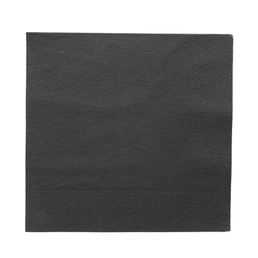 Guardanapo Tissue 390x390mm Preto 16x100 un
