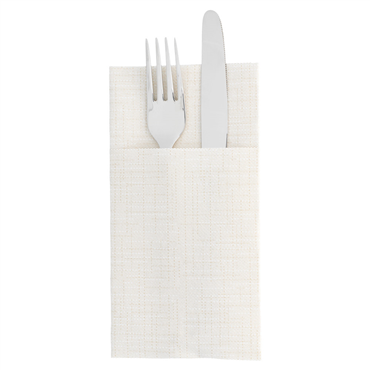 Guardanapo Airlaid 400x400mm Kangaroo Dry Cotton Marfim 14x50 un