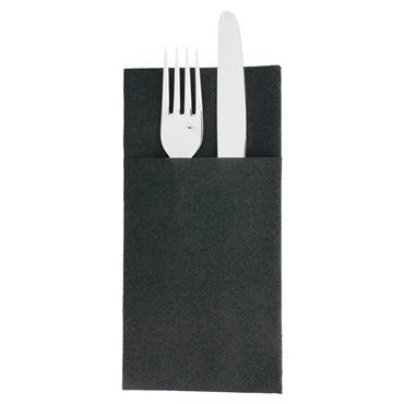 Guardanapo Airlaid 400x450mm Kangaroo Preto 24x30 un