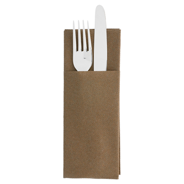 Guardanapo Airlaid 330x400mm Kangaroo Chocolate 14x50 un