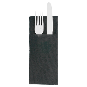 Guardanapo Airlaid 330x400mm Kangaroo Preto 14x50 un