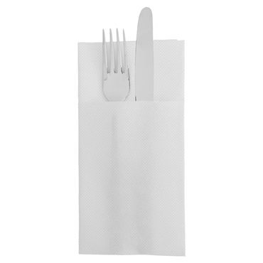Guardanapo Double Point 390x400mm Kangaroo Branco 28x50 un