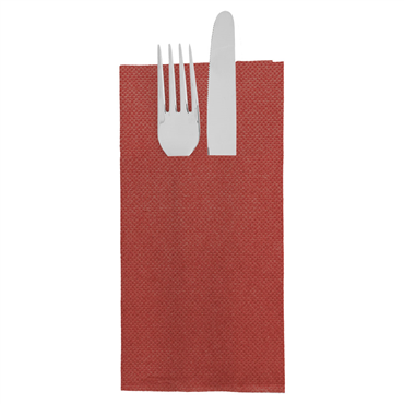 Guardanapo Double Point 390x400mm Kangaroo Bordeaux 28x50 un