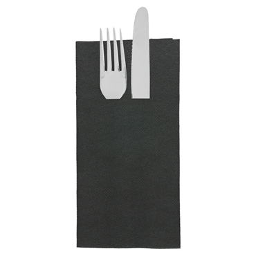 Guardanapo Double Point 390x400mm Kangaroo Preto 28x50 un
