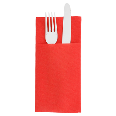 Guardanapo Airlaid 400x400mm Kangaroo Vermelho 14x50 un