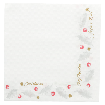 Guardanapo Double Point 330x330mm Noel 24x50 un