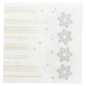 Guardanapo Double Point 330x330mm Snow 24x50 un