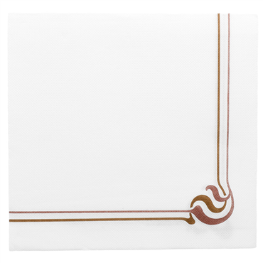 Guardanapo Double Point 400x400mm Maxim Castanho 24x50 un