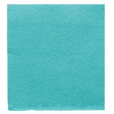 Guardanapo Double Point 200x200mm 1/4 Azul Turquesa 24x100un