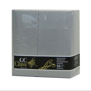 Guardanapo Airlaid 400x400mm Kangur Cinza 12x50 un