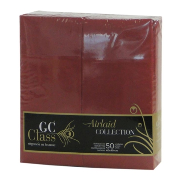 Guardanapo Airlaid 400x400mm Kangur Bordeaux 12x50 un