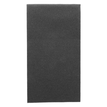 Guardanapo Airlaid 400x400mm Dobrado a 1/8 Preto 30x25 un