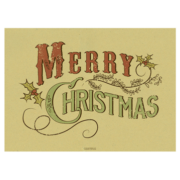 Toalhete de Papel reciclado 310x430mm com Impresso Merry Christmas 4x500 un