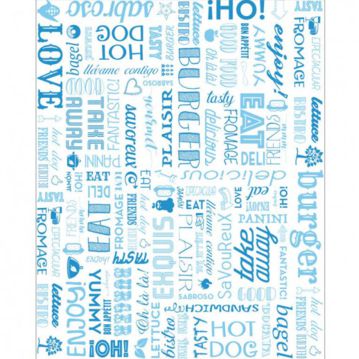 Papel para Hamburguer 280x340mm - Parole Azul 1000un