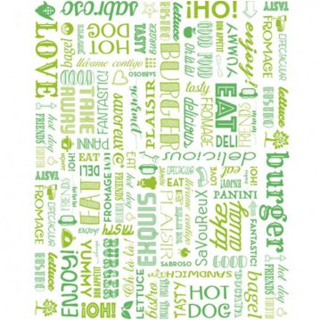 Papel para Hamburguer 280x340mm - Parole Verde 1000un
