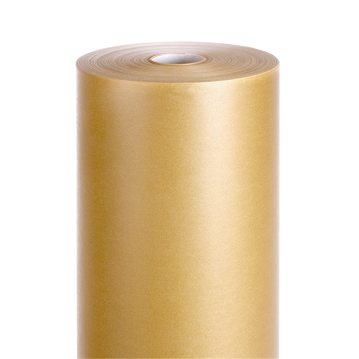 Papel de Embrulho Celulose 48g/m2 0,7x100m Dourado 1 rolo