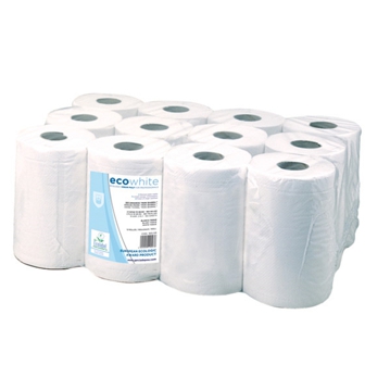Rolo Mini Seca Mos 2 Folhas Tissue Branco 56m 12 un