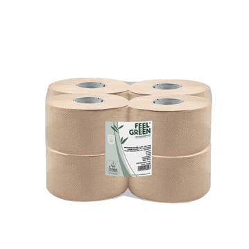 Rolo de papel Seca Mos Tissue Reciclado Natural 2 Folhas 150m 200x350mm Autocut 8 un
