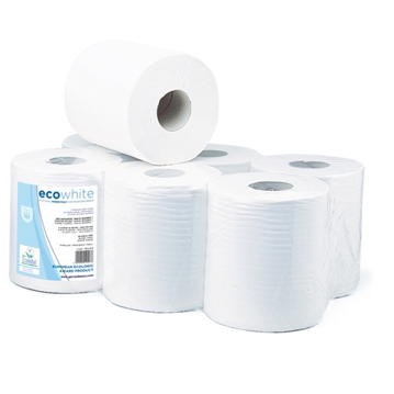 Rolo Seca Mos 2 Folhas Tissue Branco 140m 6 un