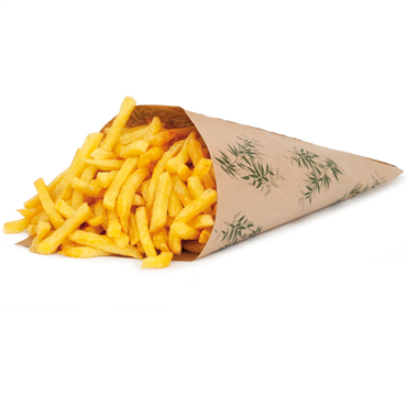 Cone de Papel Anti-Gordura Feel Green 600g 4x250 un