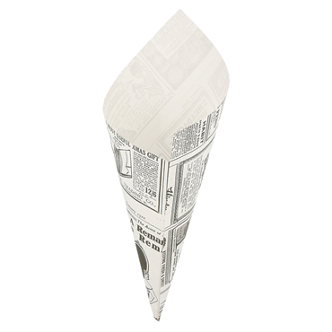 Cone de Papel Anti-Gordura Times 70g Pfas Free 8x250 un