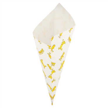 Cone de Papel Anti-Gordura Chips 400g 4x250 un
