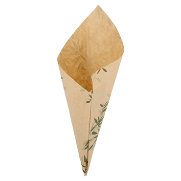 Cone de Papel Anti-Gordura Feel Green 40g 8x250 un