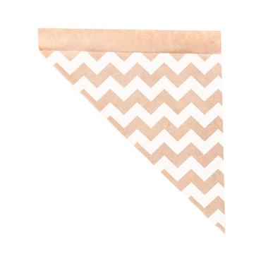 Cone de Papel Anti-Gordura Zig-Zag 250g 8x250 un