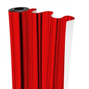 Filme PP metalizado Vermelho 0,70x50m para embrulho