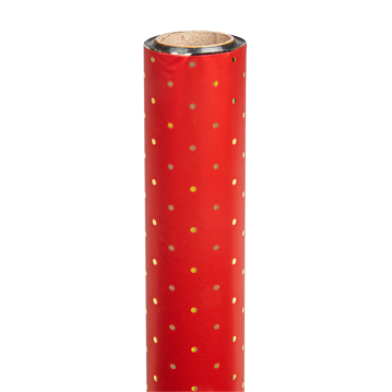 Filme PP metalizado Polysilk Amore Vermelho 1x20m para embrulho