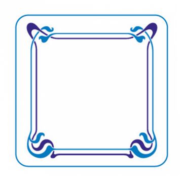 Base de Copos em cartolina absorvente 85x85mm Maxim Azul 12x500un