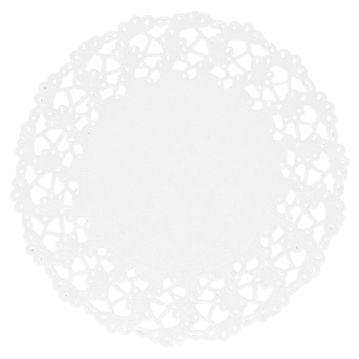 Naperon em Papel Rendado Branco Circular 115 mm 250un
