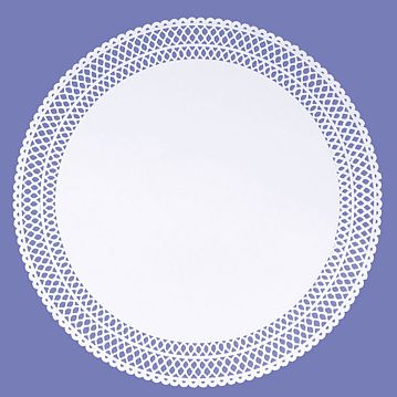 Naperon em Papel Rendado Branco Circular 150 mm 250un