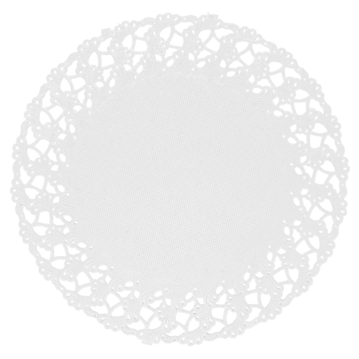 Naperon em Papel Rendado Branco Circular 140 mm 250un