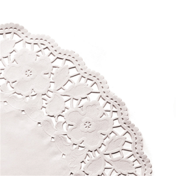 Naperon em Papel Rendado Branco Circular 240 mm 250un