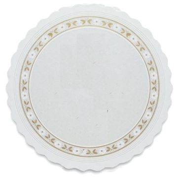 Naperon Parafinado Branco Circular 280 mm 100 un