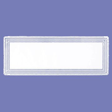 Naperon em Papel Branco Rendado Rectangular 580x210mm 100 un