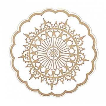 Base de Copos em papel Tissue Barroco 90mm 12x250un