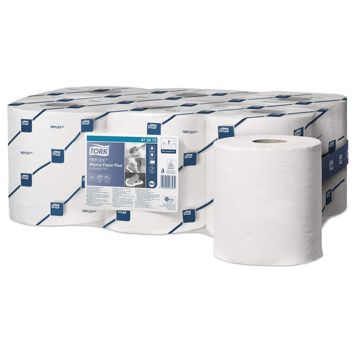 Papel para remoo de sujidade e secagem Plus Tork Reflex 150,8m 6 un